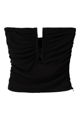 Crop top bustier - Noir
