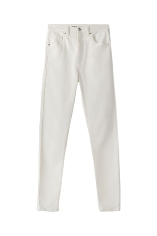 Jean skinny taille haute - Blanc
