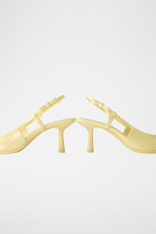Escarpins vernis - Jaune pâle