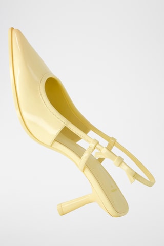 Escarpins vernis - Jaune pâle