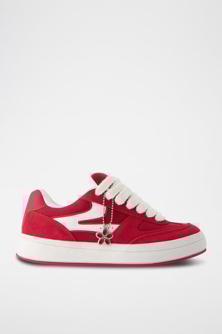 Baskets en cuir - Rouge