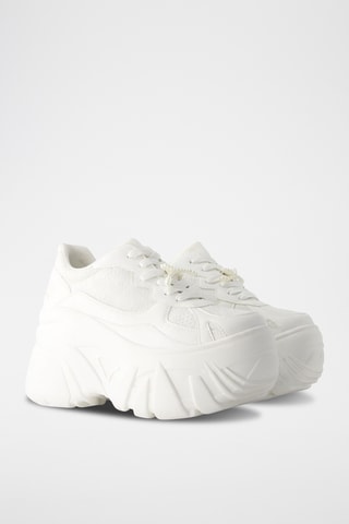 Baskets plateformes - Blanc