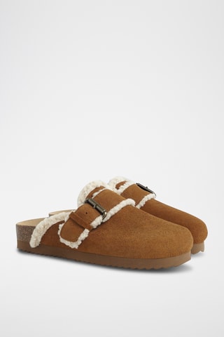 Sabots en nubuck - Camel