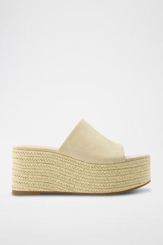 Mules plateformes - Beige