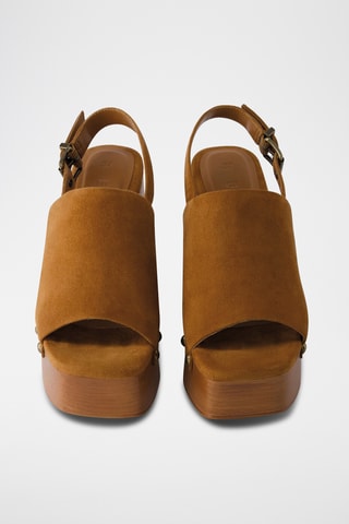 Sandales à talons - Marron