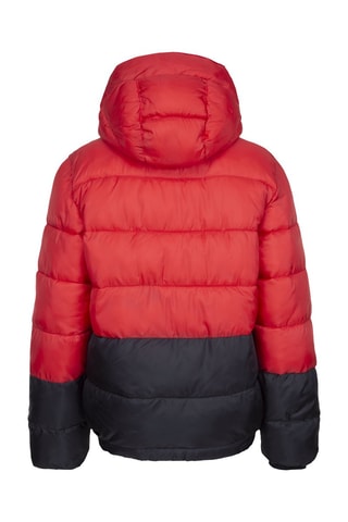 Doudoune à capuche Rouge et noir