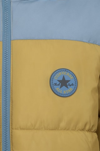 Doudoune à capuche Beige et bleu