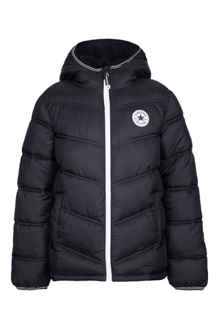 Doudoune à capuche Noir