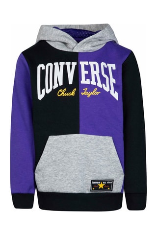 Sweat à capuche Noir et violet