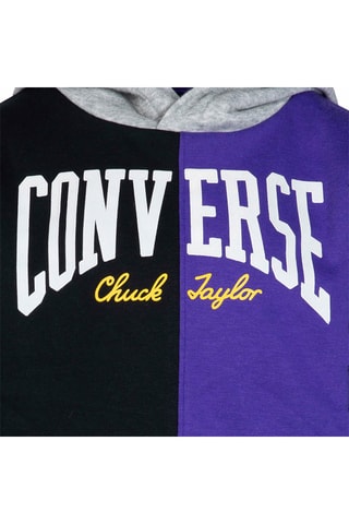 Sweat à capuche Noir et violet