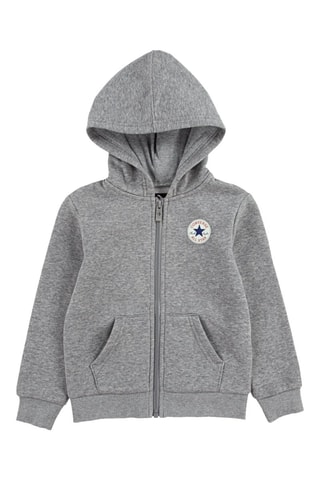 Sweat à capuche - Gris clair chiné - Converse