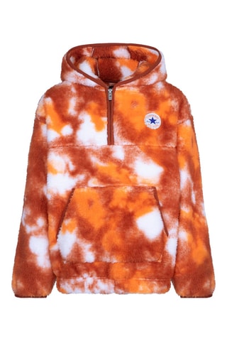 Sweat polaire à capuche Orange
