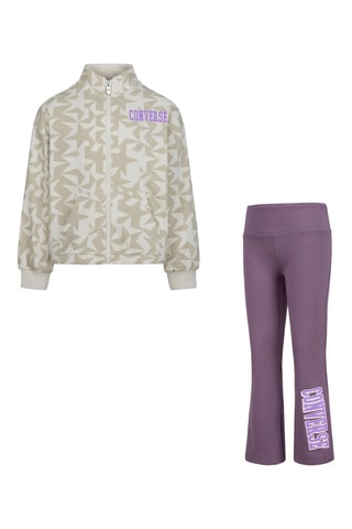 Ensemble Beige et violet