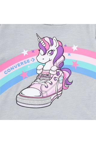 Sweat à capuche et legging Gris chiné et violet - Converse