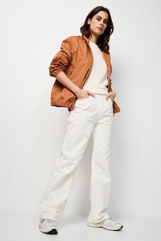 Windjack met Capuchon Singapore - Camel