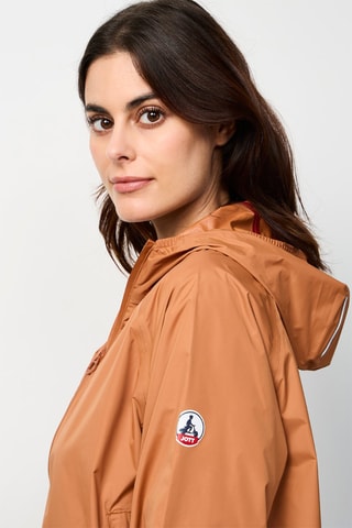 Windjack met Capuchon Singapore - Camel