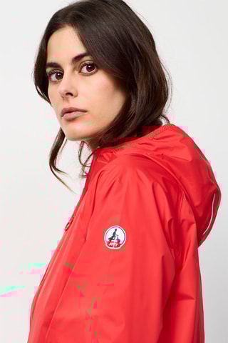 Windjack met Capuchon Singapore - Rood