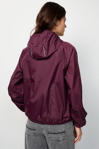 Windjack met Capuchon Singapore - Bordeauxrood