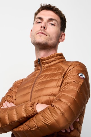 Gewatteerde Jas Mat - Karamelbruin