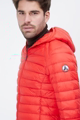 Gewatteerde Jas met Capuchon Nico - Rood