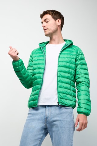 Gewatteerde Jas met Capuchon Nico - Groen