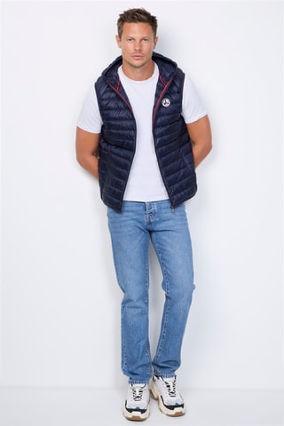 Bodywarmer met Capuchon Pat - Marineblauw