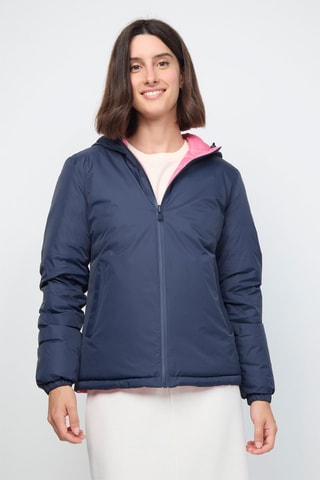 Dubbelzijdige Gewatteerde Jas Vienne - Marineblauw en Roze