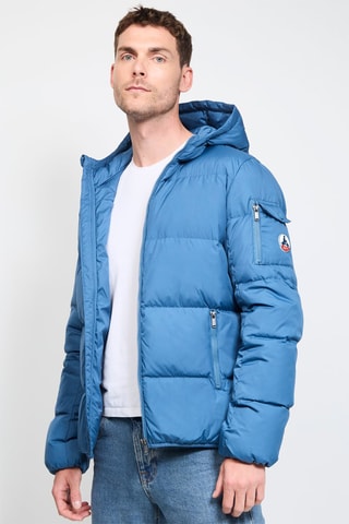 Gewatteerde Jas met Capuchon Toledo - Blauw