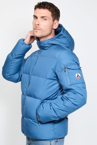 Gewatteerde Jas met Capuchon Toledo - Blauw