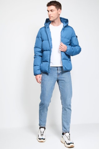 Gewatteerde Jas met Capuchon Toledo - Blauw