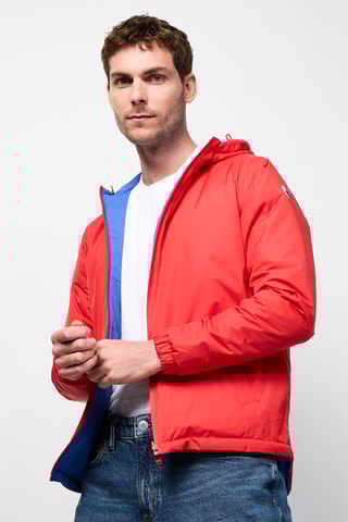 Dubbelzijdig Jasje met Capuchon Vigo- Rood en Blauw