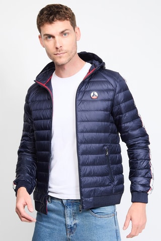 Gewatteerde Jas met Capuchon Colin - Marineblauw