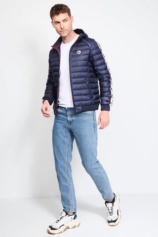 Gewatteerde Jas met Capuchon Colin - Marineblauw