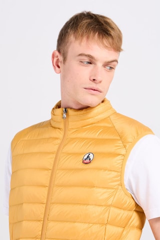 Doorgestikte Bodywarmer Tom - Mosterdgeel