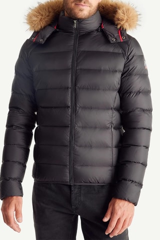 Gewatteerde Jas met Capuchon Prestige - Zwart