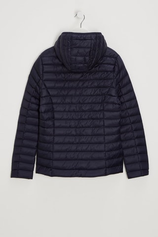 Gewatteerde Jas met Capuchon Carla - Marineblauw