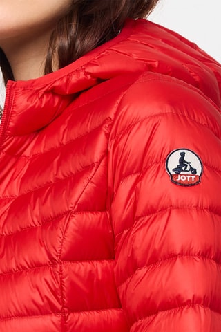 Gewatteerde Jas met Capuchon Cloe - Rood