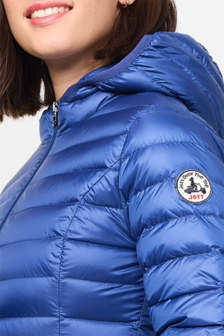 Gewatteerde Jas met Capuchon Cloe - Donkerblauw