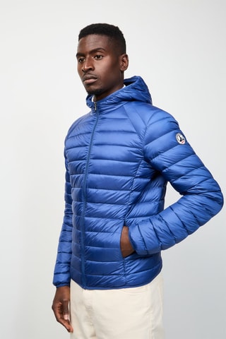 Gewatteerde Jas met Capuchon Nico - Marineblauw
