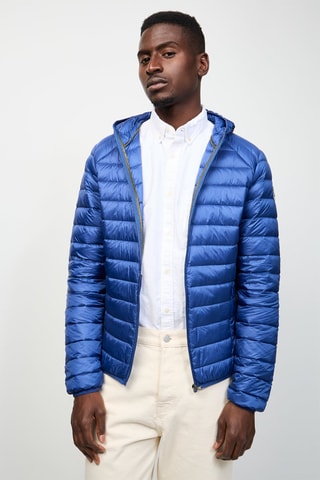 Gewatteerde Jas met Capuchon Nico - Marineblauw