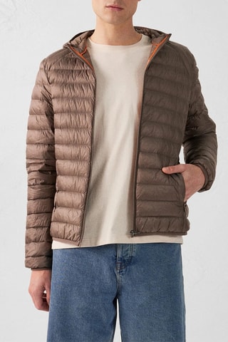 Gewatteerde Jas Nico - Taupe