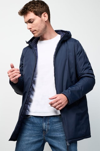 Omkeerbare Gewatteerde Jas Amsterdam - Marineblauw