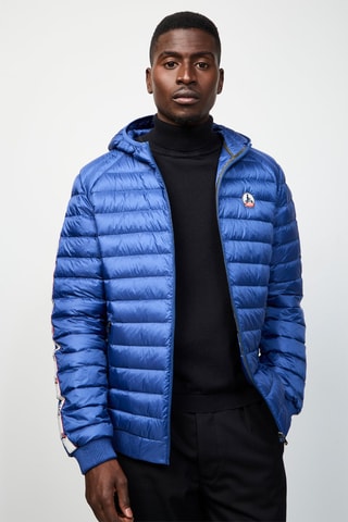Gewatteerde Jas met Capuchon Colin - Marineblauw