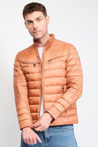 Gewatteerde Jas David - Camel