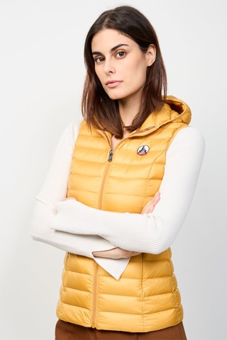 Bodywarmer met Capuchon Mali - Mosterdgeel