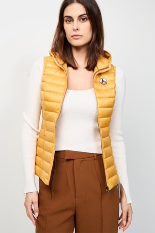 Bodywarmer met Capuchon Mali - Mosterdgeel