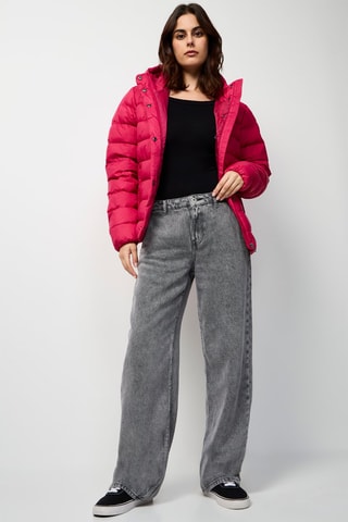 Gewatteerde Jas met Capuchon Jane - Fuchsia