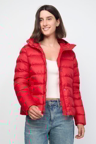 Gewatteerde Jas met Capuchon Jane - Rood