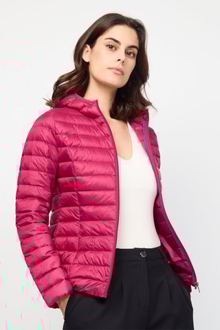Gewatteerde Jas met Capuchon Cloe - Roze