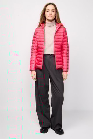 Gewatteerde Jas met Capuchon Cloe - Fuchsia